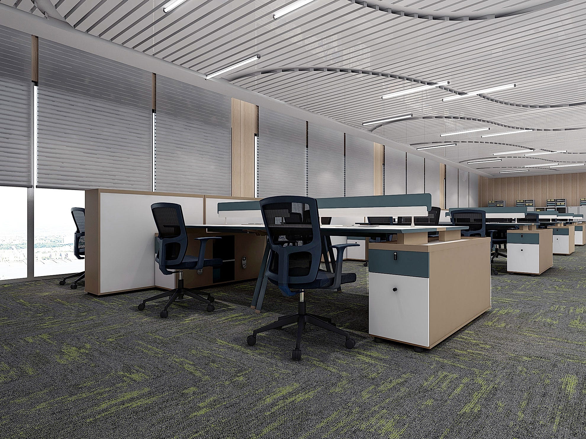 Newton 103 ofis karo halı hafif ve dayanıklı bir modeldir.