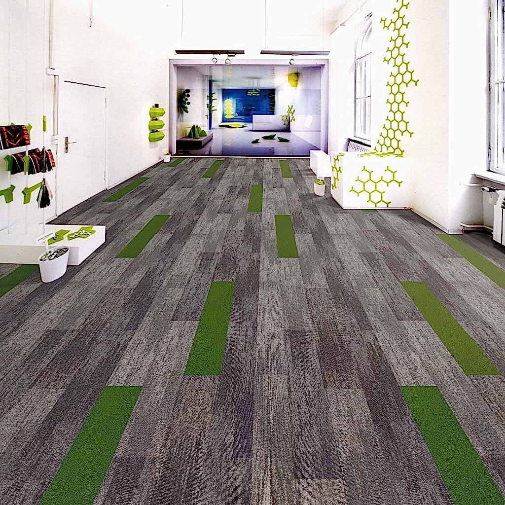 Karo halı Darvin 34 ticari alanlarda ve modern iç mekanlarda kullanılabilir.