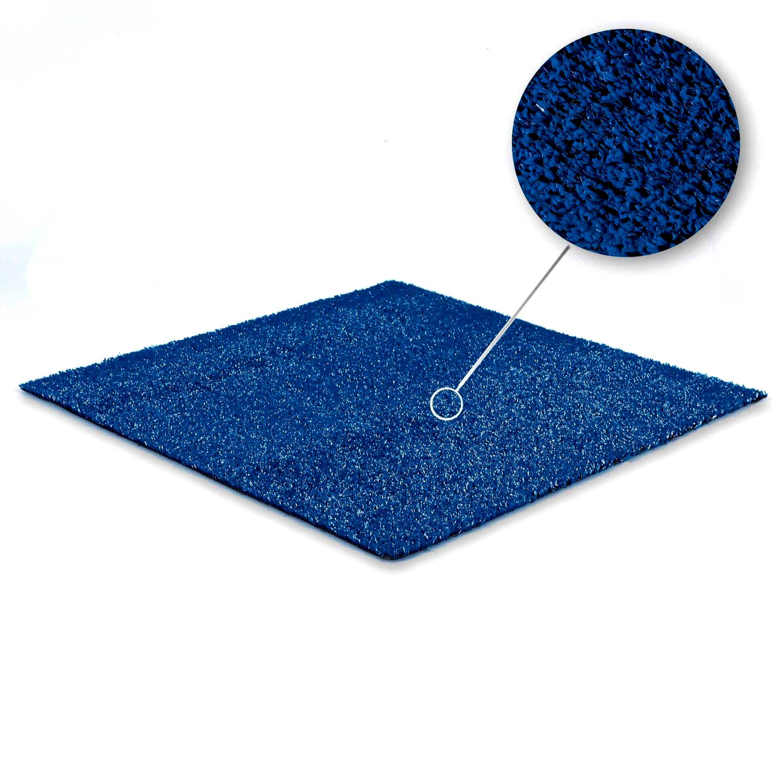 Düz mavi rengiyle renkli çim halı arayanlarca tercih edilir.