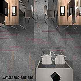 Karo halı tipi Matisse 2101 dekoratif ticari halıdır.