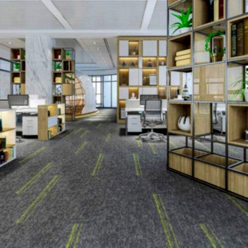 Matisse 2103 karo halısı, büyük mekanlar için uygundur.