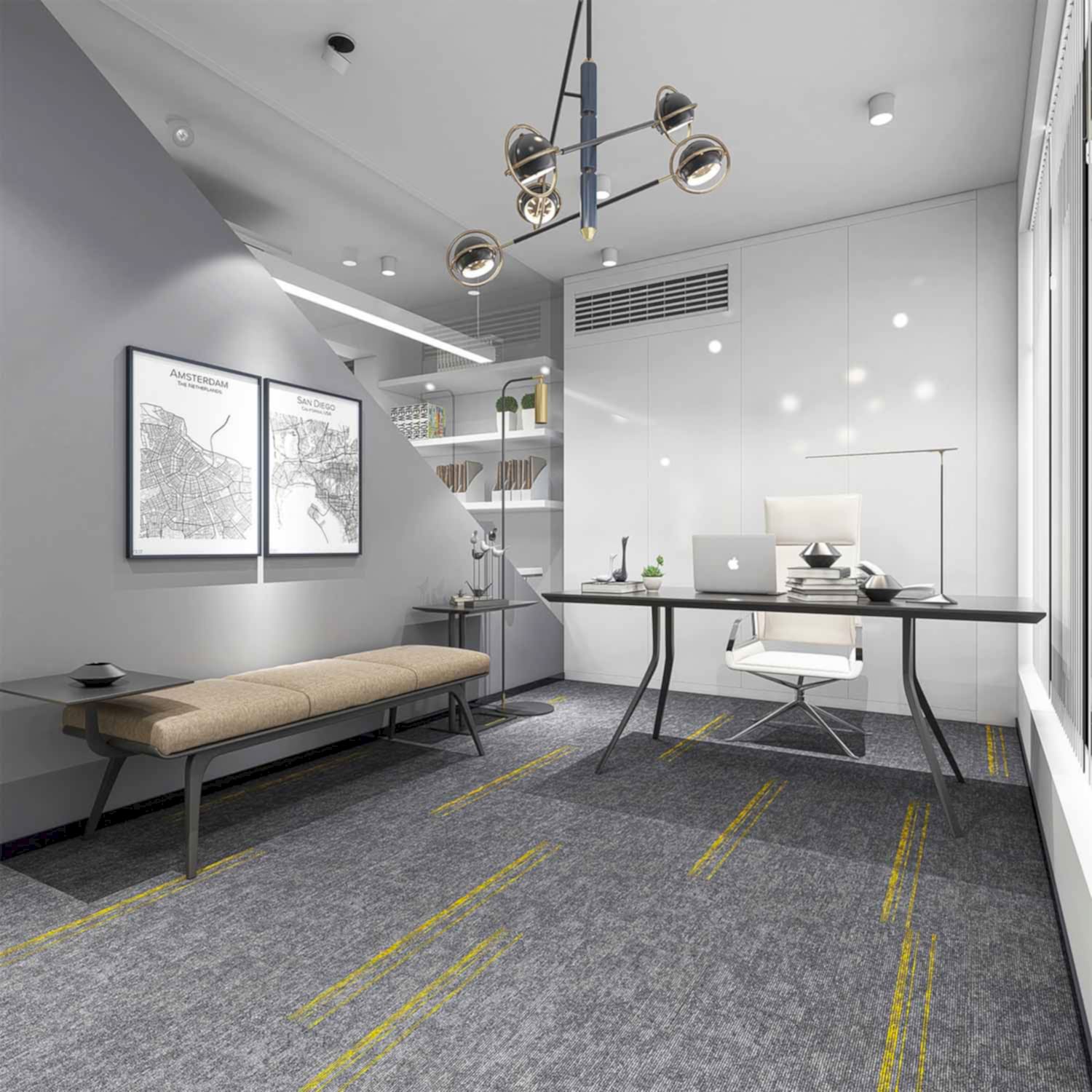 Karo halı Matisse 2103 ses ve ısı yalıtımı sağlar, toza karşı dirençlidir.