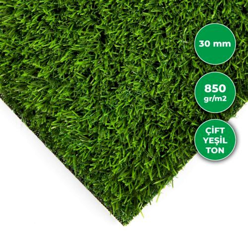 30 mm çim halı yapay çim görünümü arzulayanlar için tercih edilebilir.