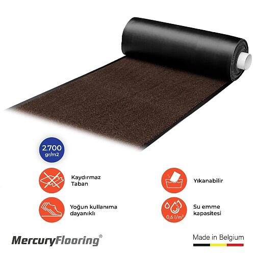 Faro Kahverengi Nem ve Toz Alıcı Yolluk – Genişlik 0.90 cm