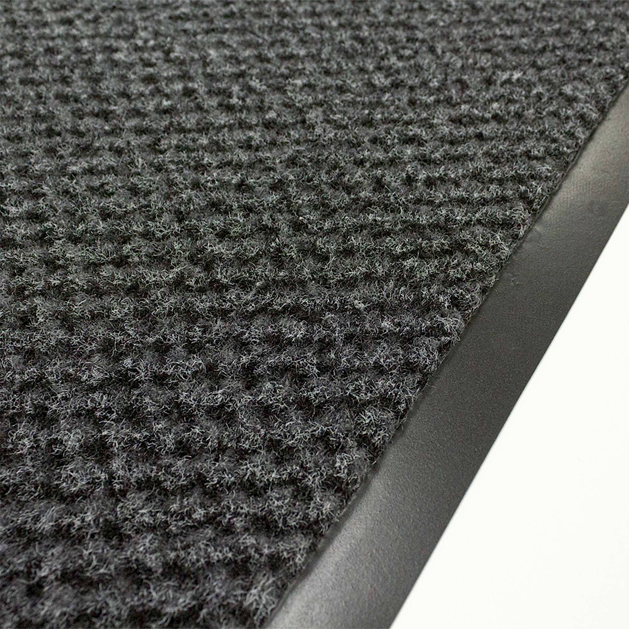 Kaymaz tabanlı kapı önü paspası antrasit.