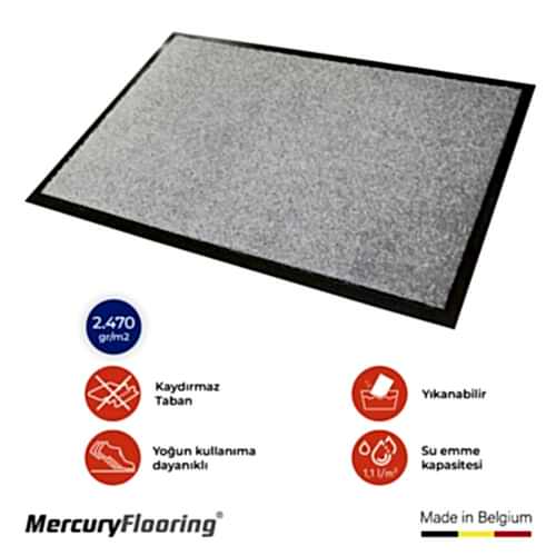 Alpha Gri 75 Kapı Önü Nem Ve Toz Alıcı Paspas 40x60