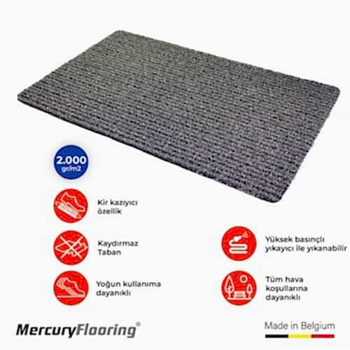 Nevada 04 Antrasit Dış Mekân Kapı Önü Paspası 40×60