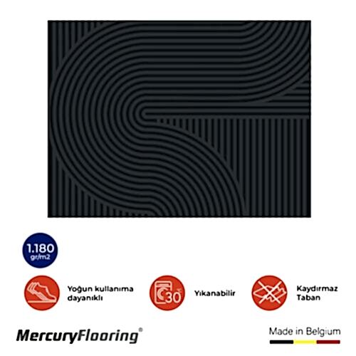 Curves Velvet Paspas – Modern Çizgilerle Dekoratif Giriş Alanı 60×80